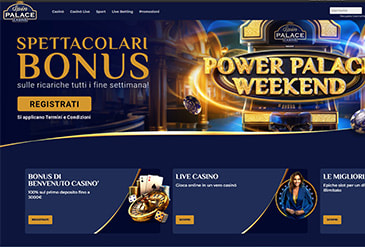 La Homepage di Spin Palace