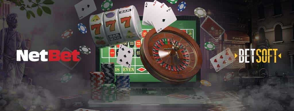 Giochi casinò online, logo NetBet, logo Betsoft