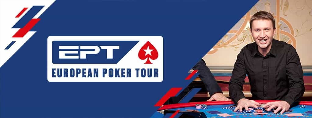 Persona al tavolo da poker, logo EPT