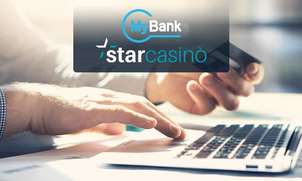 Logo MyBank, logo StarCasinò