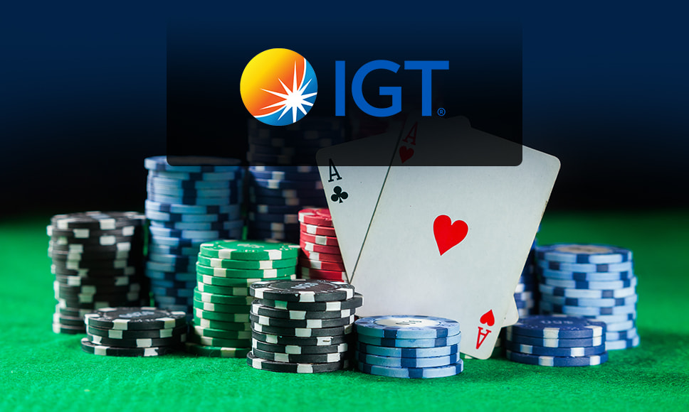 Immagine fiches e carte da gioco e logo IGT