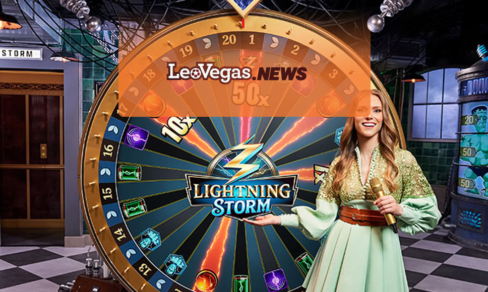 Immagine game show Lightning Storm, logo LeoVegas.News