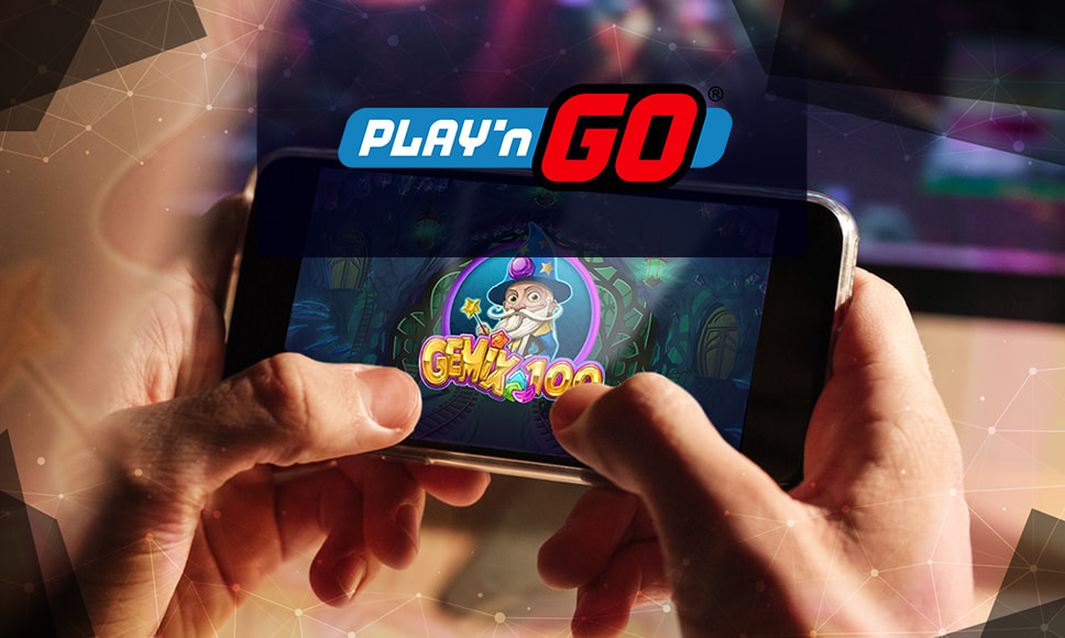 Slot Gemix 100 mobile e logo Play'n GO