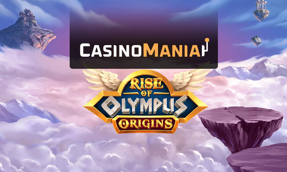 Slot Rise of the Olympus origins e logo Casinomania